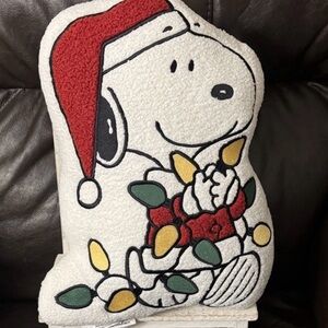 Peanuts Snoopy Holiday Pillow - Red, White, and Yellow